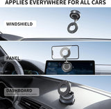 360° Adjustable Magnetic Vacuum Suction Cup Phone Holder Car Mount MagSafe