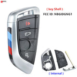 New Key Fob Case Remote Shell with Emergency Insert Key for 2014-2024 BMW NBGIDGNG1