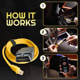 ENET Programming Ethernet Cable for BMW OBD ICOM E-SYS ISTA Bimmercode F- Series OBD2 cable
