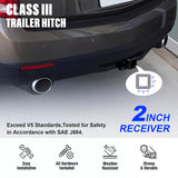 Class 3 Trailer Hitch Receiver Hookup for Cadillac SRX 2010-2016