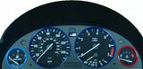 M/// Motorsport Power Style Gauge Dashboard Ring Bazel for BMW 1995-2006 E39 E38 E53 X5 (4 PCS)