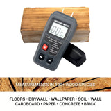 Digital LCD Wood Moisture Meter Detector Tester Wood Firewood Paper Cardboard