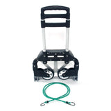 165lb Aluminum Folding Hand Truck Dolly Portable Luggage Cart with Strap