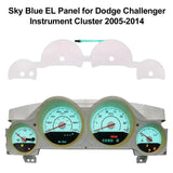 Sky Blue EL Gauge Panel for Dodge Challenger Magnum Charger Instrument Cluster Replacement