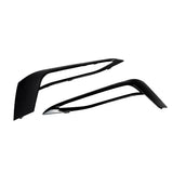 Front Bumper Fog Light Grille Trim for 2017-20 BMW G30 5-Series Gloss Black
