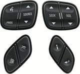 4Pcs Steering Wheel Switch Control Button for 2003+ Silverado 1500 2500 3500 Tahoe