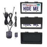 Universal Fit License Plate Conceal Anti-Theft Rain Cover, Durable & Stylish Protector
