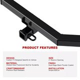 Towing Hitch Receiver Class 3 for Jeep Cherokee 2014-2018