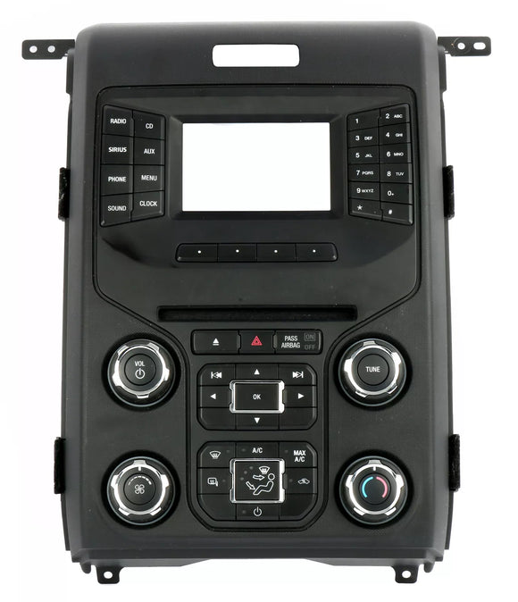 2014 Ford F-150 Radio Control Panel Bezel w Climate Controls EL3T-18A802-CA3JA6