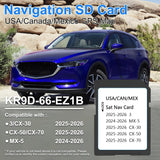 2026 Navigation SD Card Update USA/CAN Maps for Mazda CX-50, CX-30, MX-5