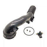 Turbocharger Intercooler Hose Rear W/ Sensor for 2011-17 BMW 535i 640i 740i X5 X6