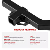 2 Inch Trailer Tow Hitch Receiver for Subaru Outback 2014-2019