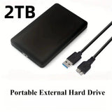 2TB External Hard Drive Portable HDD USB 3.0 Slim Storage PC Mac Laptop Phone