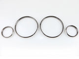 Black Chrome Gauge Rings for 1995-2006 BMW 5 Series E39 7 Series E38 X5 E53