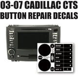 Button Repair Decals Stickers for 2003 2004 2005 GMC Cadillac Escalade Hummer Navigation Radio 25766997