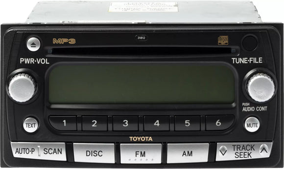 2007 Toyota Yaris AM FM Radio CD MP3 Player 08600-01000 Option 31812