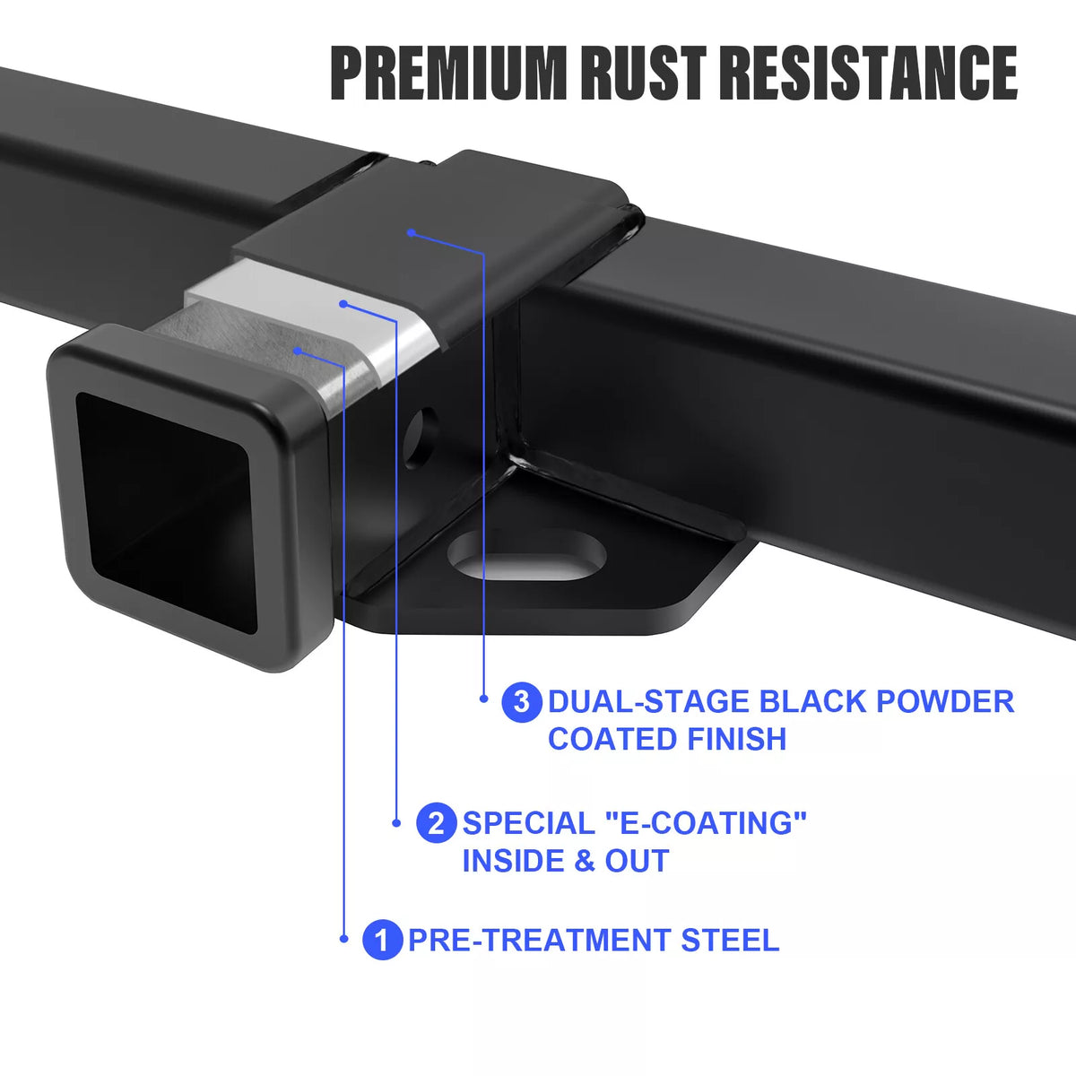 Trailer Towing Hitch 2 Inch Receiver fit for Lincoln Town Car Mark VI ...