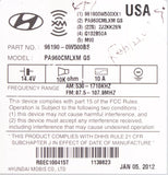 2010-2012 Hyundai Sante Fe AM FM SAT Radio 6 Disc CD/MP3 Player OEM 961600W00BS