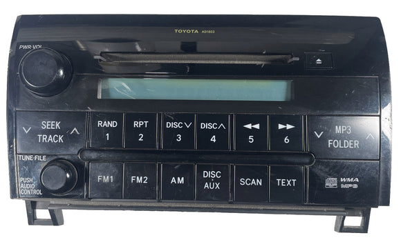 2007-2013 Toyota Tundra Sequoia Radio CD Player WMA MP3 AD1803 OEM 86120-0C211