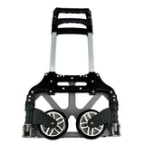 Black Aluminum Luggage Cart Folding Dolly Push Truck Hand Collapsible New