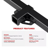 2 Inch Trailer Hitch Receiver for Ford E-150 E-250 E-350 Econoline 1975-2006