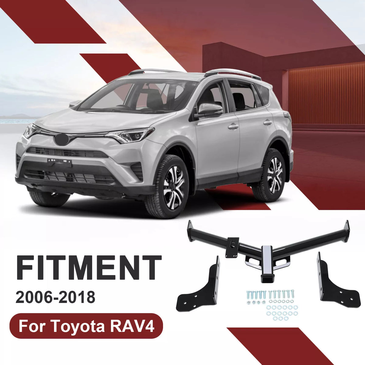 Trailer Tow Hitch for Toyota RAV4 2006-2018 Class 3 Receiver 2