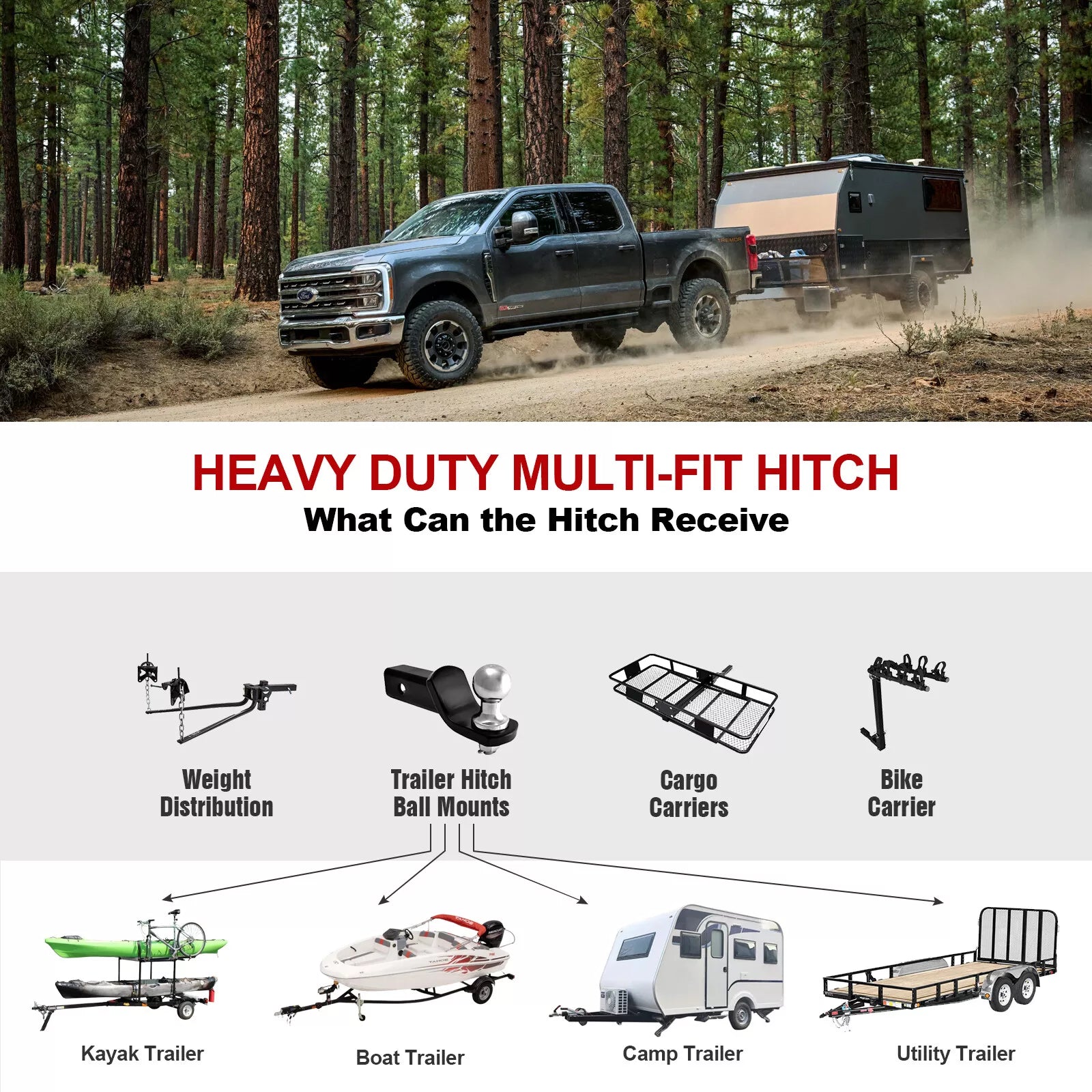 CURT Class 3 Trailer Hitch, 2 Receiver, Select Toyota RAV4 CURT Class 3 Trailer Hitch, 2 Receiver, Select Toyota RAV4