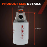 CP-752-10 3/4"NPTF Oil Filter w/ 10 Micron Hydraulic for Tractors Log Splitters