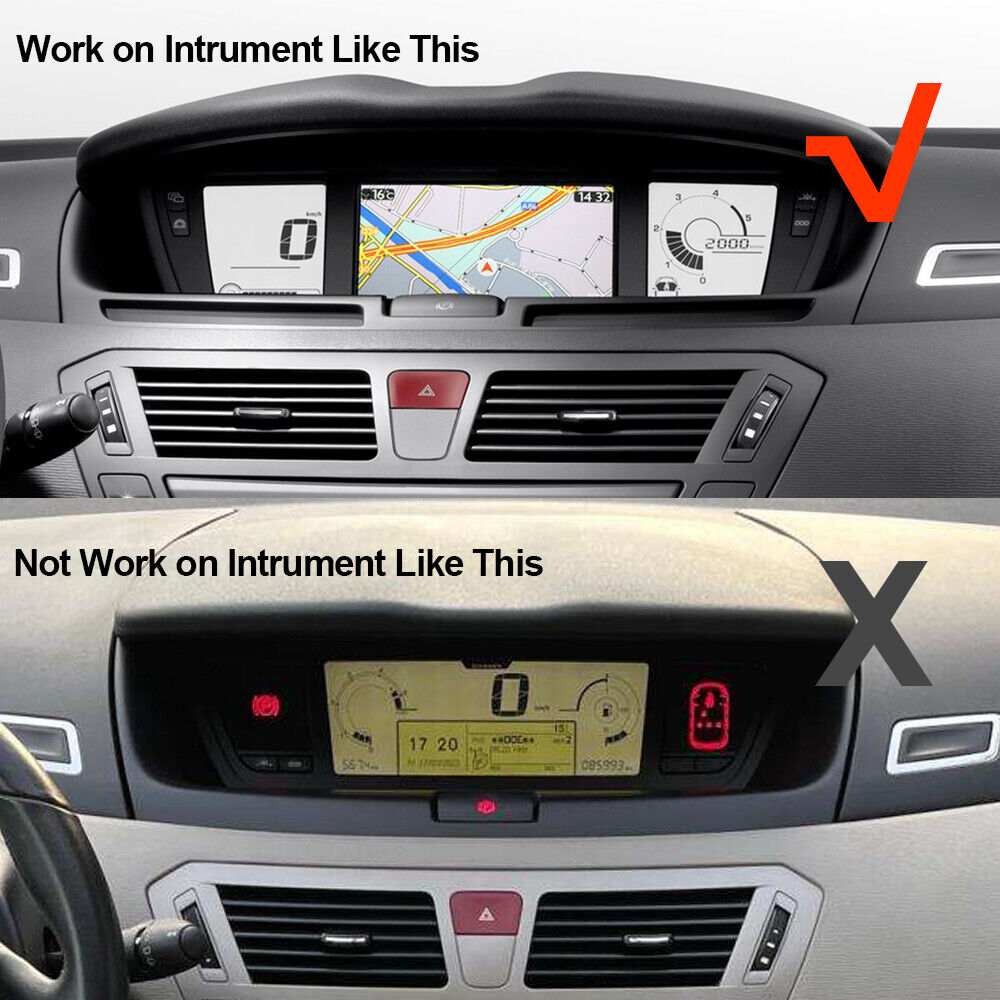 7" Color Navigation Radio Display for Citroen C4 Picasso Instrument Panel 9673538580