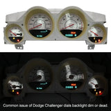 Sky Blue EL Gauge Panel for Dodge Challenger Magnum Charger Instrument Cluster Replacement