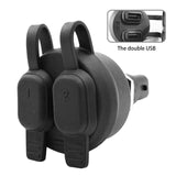 Dual USB Charger Power Adapter Kit for BMW R1200GS R1250GS F850GS DIN Socket