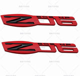 2x Corvette C6 Z06 Emblems 3D Badge 505 HP Chrome Black
