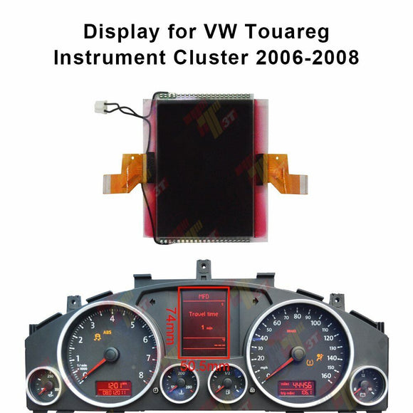 LCD Information Odometer Display for Volkswagen VW Touareg Instrument Cluster 2006-2010