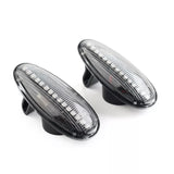 Sequential LED Side Marker Lights Turn Signal Lamp Clear/Black for Mitsubishi I-Miev 2010-21