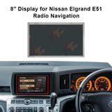 8" LCD Display for Nissan Elgrand E51 Radio Navigation