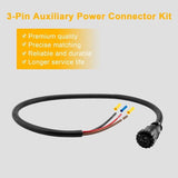 3-Pin Aux Power Connector for Case-IH Tractor Combine Cotton Models 187103A1
