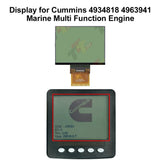 LCD Display for Cummins 4963941 4934818 Marine Multi Function Engine