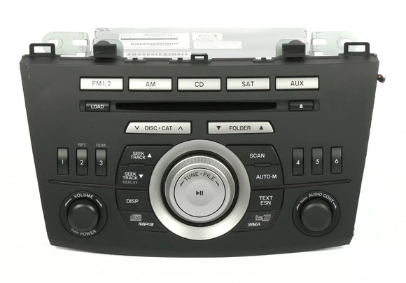 2010 Mazda 3 Radio AM FM mp3 6 Disc CD Receiver w Satellite BBM466ARXA