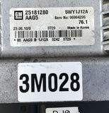 2010 Chevrolet CRUZE 1.6 M/T ECM ECU A16XER ENGINE CONTROL MODULE 25181280