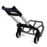Black Aluminum Luggage Cart Folding Dolly Push Truck Hand Collapsible New
