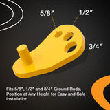 All Kinds Soil Universal Ground Rod Driver Iron For 5/8 1/2 3/4 Inch Ground Rods