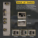 Front Driver Side Door Lock & Power Window Switch for GMC Yukon XL 1500 15883320