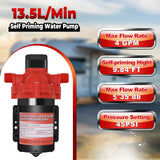 RV Water Pump 12V DC High Pressure 4GPM 45 PSI Self-Priming for Marine/Garden Boat