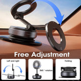 360° Adjustable Magnetic Vacuum Suction Cup Phone Holder Car Mount MagSafe