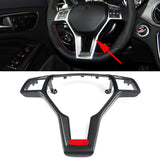 Steering Wheel Trim Cover AMG Carbon Fiber Look for Mercedes Benz W204 C 2012-14