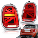 Chrome LED Tail Lights With Sequential for 2014-2019 BMW Mini F-Series F55/56/57