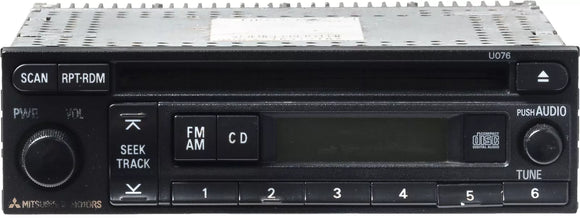 2002-2007 Mitsubishi Lancer AM FM Radio CD Player MR587385 Face U076