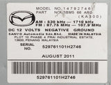 2011-13 Mazda 3 AM FM Satellite Radio 6 Disc CD MP3 Player BGV466AH0 OEM