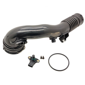 Turbocharger Intercooler Hose Rear W/ Sensor for 2011-17 BMW 535i 640i 740i X5 X6