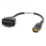 OBD2 Adapter Lead 4Pin to 16Pin Diagnostic Connector Cable for Kubota Tractor